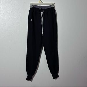 Figs Technical Collection Women Black Scrub Pants Joggers Size XXS.
